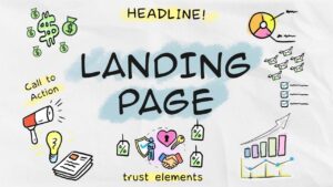 Landing page doodles